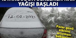 İstanbul’da beklenen kar yağışı başladı. İstanbul kar manzaraları
