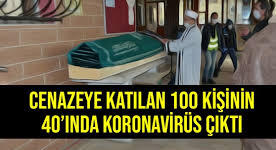 Trabzon’da cenazeye katılan 100 kişiden 40’ının korona testi pozitif çıktı