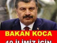 Sağlık Bakanı Fahrettin Koca illerin vaka oranlarını açıkladı