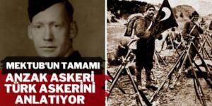 Bir Anzak askerinin Çanakkale savaşı sırasında ailesine yazdığı mektup. Alistair John TAYLOR GELİBOLU 1915