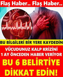 Aslında vücudunuz kalp krizini 1 ay önceden size haber veriyor! Kalp krizi geçirdiğiniz esnada yapmanız gerekenler