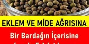 Eklem ve mide ağrılarına çok faydalı. Gece yatmadan 6 ve ya 7 adet ılık su ile tüketin !