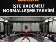 1 Haziran KADEMELİ NORMALLEŞME TAKVİMİ