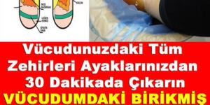 Vücudunuzdaki Tüm Zehirleri Ayaklarınızdan 30 Dakikada Çıkarın