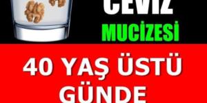 DERTLERE DEVA CEVİZ SUYU: 40 YAŞ ÜSTÜ MUTLAKA İÇMELİ