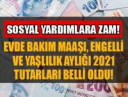 2021 Yılı 2022 Engelli Maaşları ve Evde Bakım Maaşları Temmuz, ayı zam Oranları