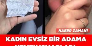 Evsiz adama yemek ısmarladı! Öyle bir teşekkür aldı ki…