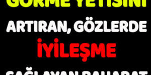 Görme Yetisini Artırıyor, Gözlerde İyileşme Sağlayan Baharat