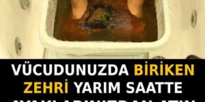 Vücudunuzdan Zehri Atmanın En Pratik Ve Kolay Yolu… Bir Gecede Vücudunuzdan Bütün Zehri Atın!