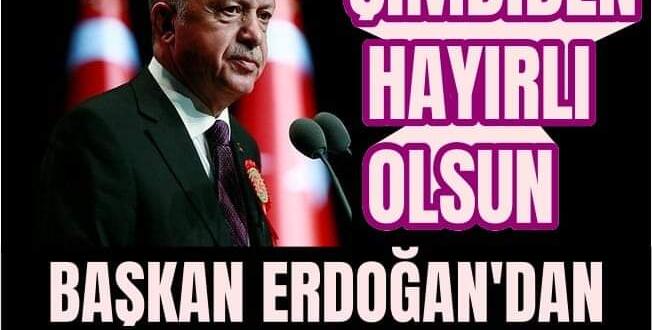 Başkan Erdoğan’dan gençlere müjde: Şimdiden hayırlı olsun