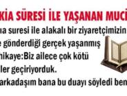 VAKİA SÜRESİ İLE YAŞANAN MUCİZE