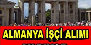 Almanya işçi alımı yapıyor: Birçok farklı meslek grubu için binlerce personel alınacak!