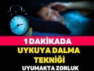 1 DAKİKADA UYKUYA DALMA TEKNİĞİ