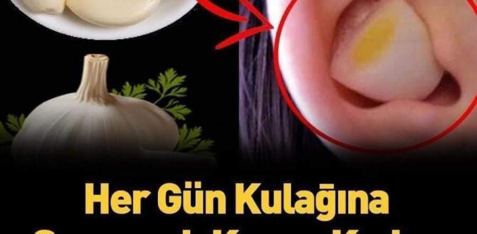 Kulağa sarımsak koyarsak ne olur