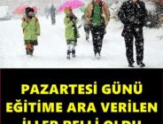 14 Mart) okullar tatil mi? Pazartesi hangi illerde okul yok? Valilik açıklamaları geliyor…