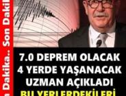 Uzman isimden İstanbul için deprem uyarısı! 7.2 şiddetinde deprem…