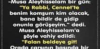 Mûsâ (as)’ın Cennetteki Komşusu