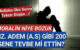 Moralin niye bozuk ??** Hz. Adem (a.s) gibi 200 sene tevbe mi ettin?