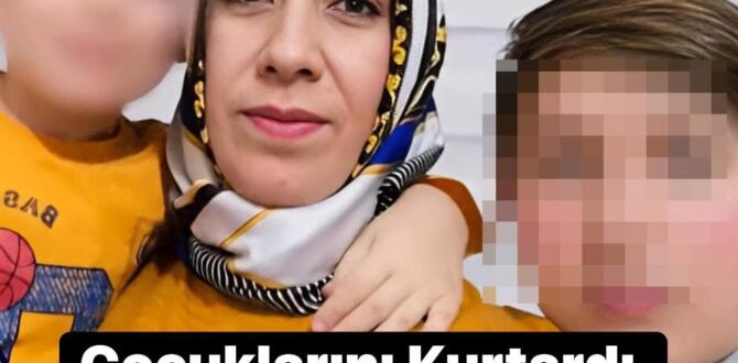 Çocuklarını Kurtardı, Kendi Hayatını Kaybetti