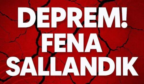 Deprem oldu, fena sallandık.. İşte detaylar