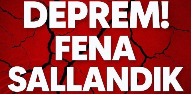 Deprem oldu, fena sallandık.. İşte detaylar
