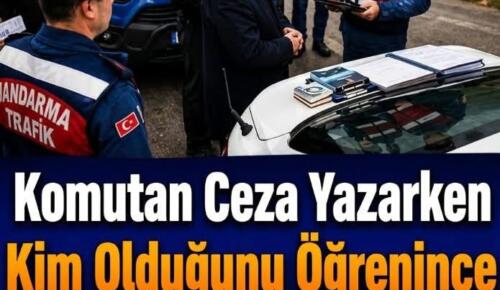 Jandarma önce ceza yazdı, kimliğini öğrenince cezayı kendi cebinden ödedi!
