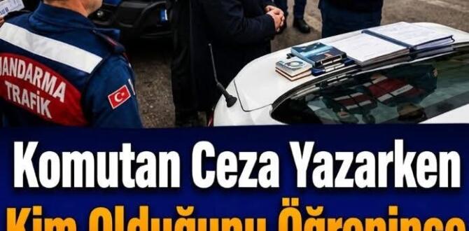 Jandarma önce ceza yazdı, kimliğini öğrenince cezayı kendi cebinden ödedi!